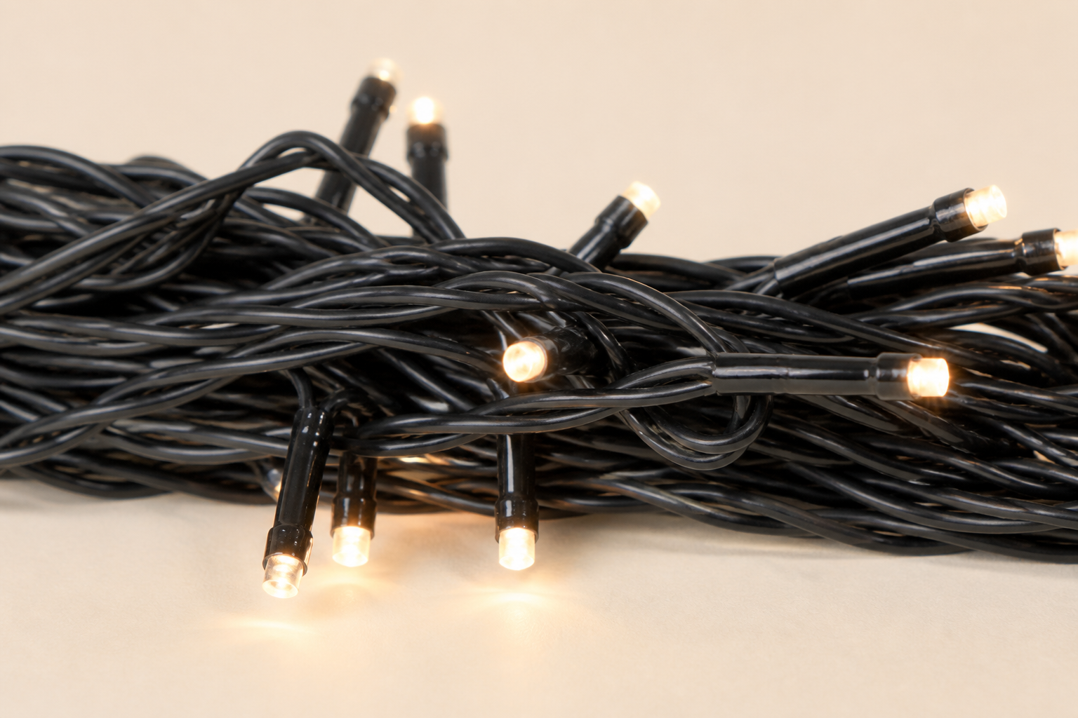 Cadence LED string lights close-up detail