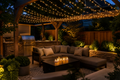 AfterDusk Patio Kit — micro LED string canopy at dusk