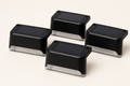 AfterDusk Riser Step Lights 4-pack — matte black solar step lights, studio
